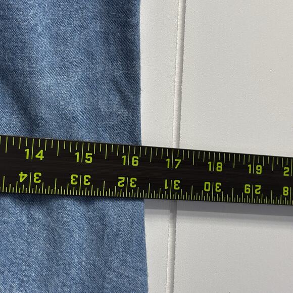 Vintage Newport News Jeanology Western Trad Wife Asymmetrical Denim Dress Sz 10 - Picture 5 of 10